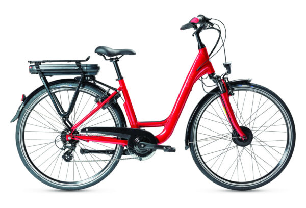 VÉLO DE VILLE ÉLECTRIQUE GITANE ORGANE-BIKE LADY SHIMANO TOURNEYALTUS 8V 400 WH 700 MM ROUGE RUBIS 2022