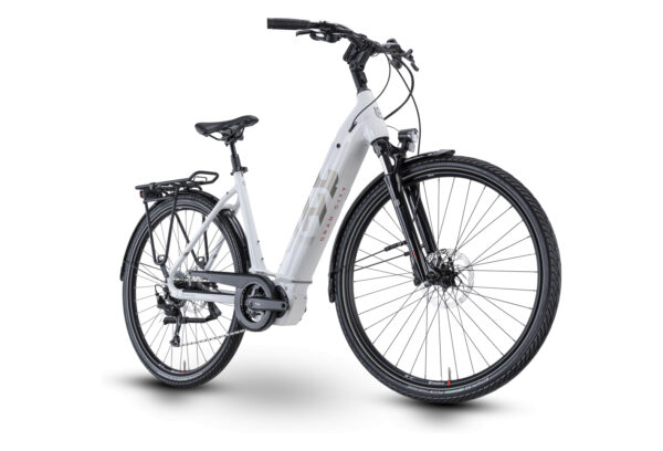 VÉLO DE VILLE ÉLECTRIQUE HUSQVARNA GRAN CITY 1 SHIMANO ALIVIO ALTUS 9V 500 BLANC 2021