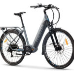 VÉLO DE VILLE ELECTRIQUE MOMA BIKES EBIKE-28 SHIMANO 7V BATTERIE 624WH GRIS NOIR