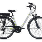 VÉLO ÉLECTRIQUE FEMME ALUMINIUM ADORE VERSAILLES 28'' E-BIKE BLANC-VERT 36 V/10