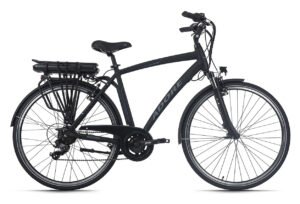 VÉLO ÉLECTRIQUE HOMME ALUMINIUM ADORE VERSAILLES 28 E-BIKE NOIR 250 WATT