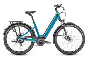 VTC Électrique Moustache Samedi 27 Xroad 2 Open Smart System Shimano Altus 9V 500 Wh 27.5'' Bleu Pétrole 2023