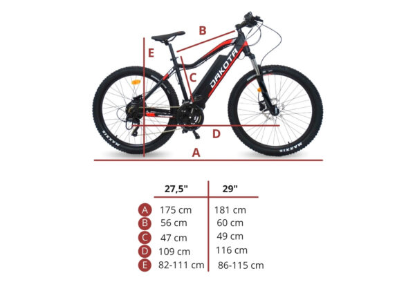 VTT ÉLECTRIQUE SEMI-RIGIDE URBANBIKER DAKOTA