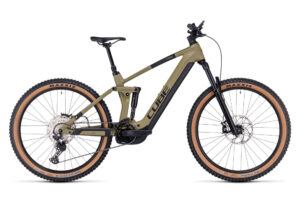 VTT Électrique Tout-Suspendu Cube Stereo Hybrid 160 HPC Race 625 27.5 Shimano Deore 12V 625 Wh 27.5'' Vert Olive 2023